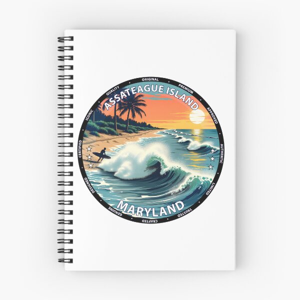 Item preview, Assateague Island – Maryland USA - Surf lifestyle wild coastal waves designed and sold by inkNext.