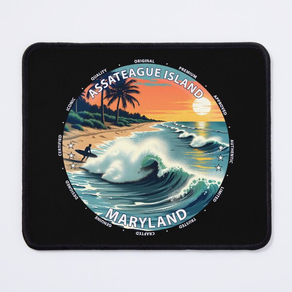 Item preview, Assateague Island – Maryland USA - Surf lifestyle wild coastal waves designed and sold by inkNext.