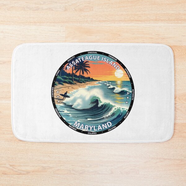 Item preview, Assateague Island – Maryland USA - Surf lifestyle wild coastal waves designed and sold by inkNext.
