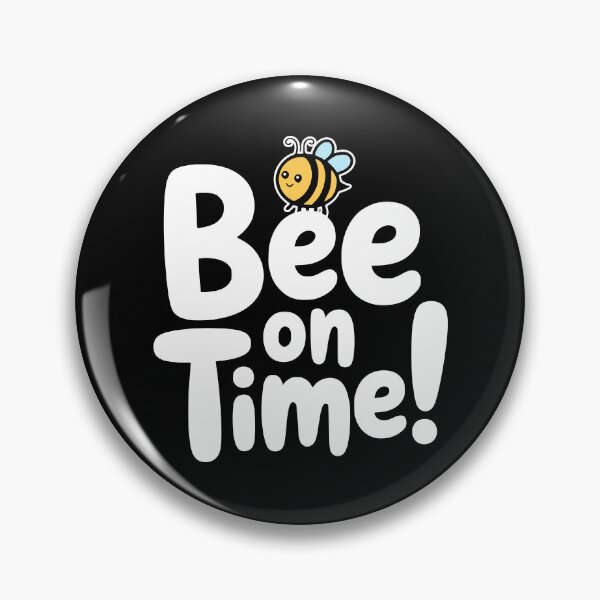 Item preview, Bee On Time! Funny Bee Pun designed and sold by PMCreative.