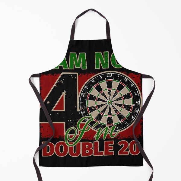 Artikelvorschau, Ich bin nicht 40, ich bin doppelt 20, Geschenk zum 40. Geburtstag, lustiger Dartspieler entworfen und verkauft von KEVINSTAHLMAN.