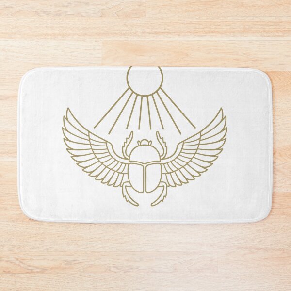 Item preview, Ancient Egyptian Winged Scarab Beetle Sun Disk Sacred Protection Symbol Art designed and sold by Eye Of Horus.