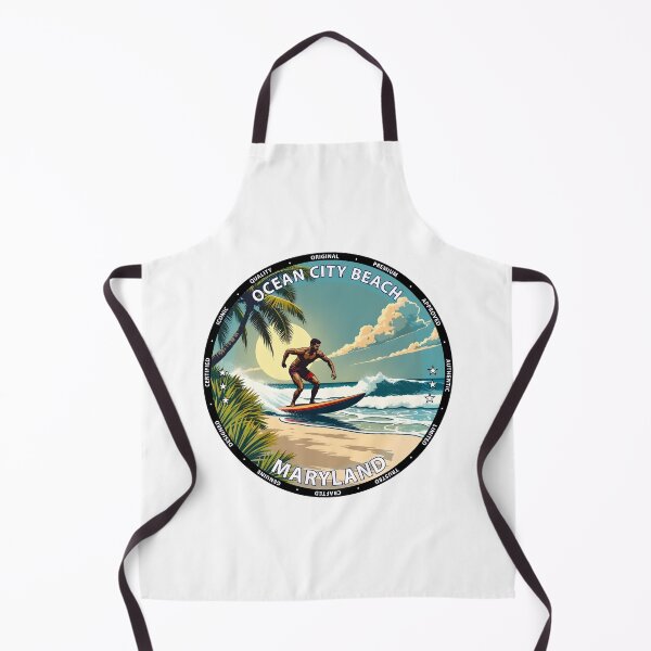 Item preview, Ocean City Beach – Maryland USA - Surf lifestyle classic beach waves designed and sold by inkNext.