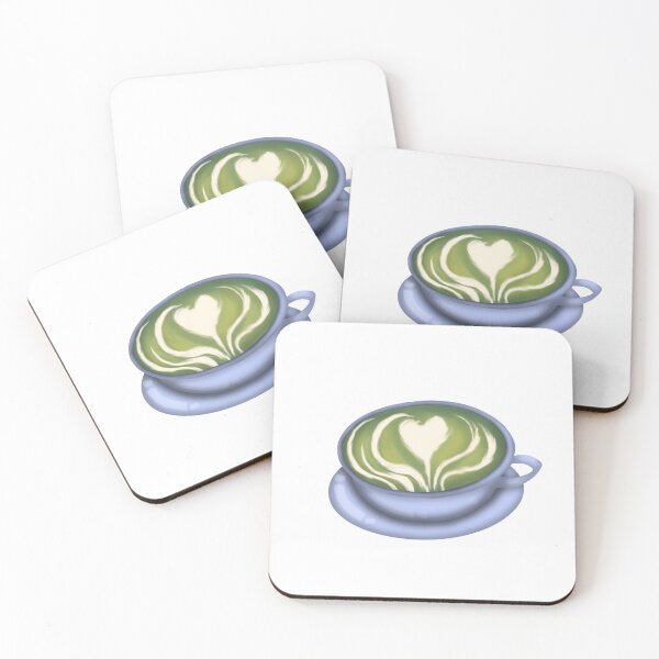 Item preview, Blue Cup Heart Matcha designed and sold by DesignsByChloeZ.