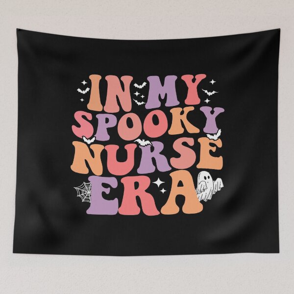 Item preview, In My Spooky Nurse Era Shirt – Cute Ghost Halloween Nurse designed and sold by Alluka Brand.