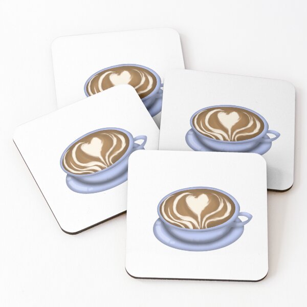 Item preview, Blue Cup Heart Coffee designed and sold by DesignsByChloeZ.