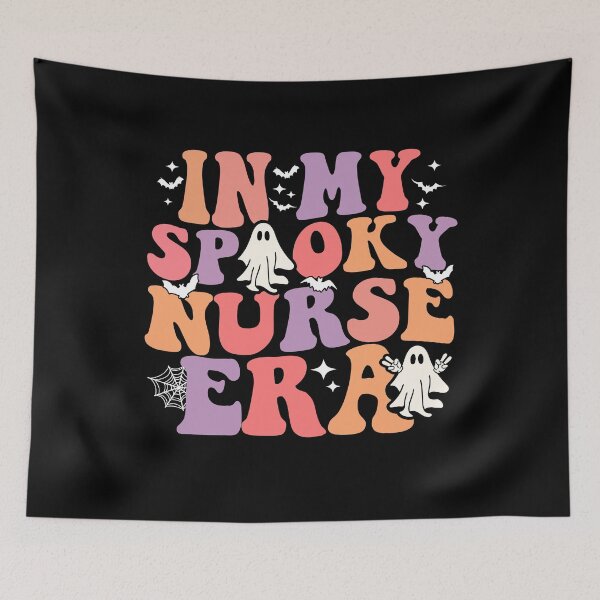 Item preview, In My Spooky Nurse Era Shirt – Cute Ghost Halloween Nurse designed and sold by Alluka Brand.