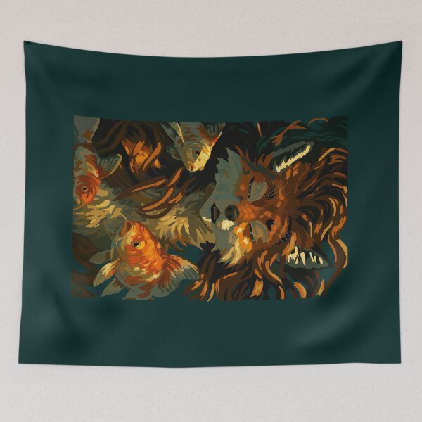 Item preview, Foxy Likes a Good Dunk, Isn't Koi About It. designed and sold by KlakkDrawsStuff.