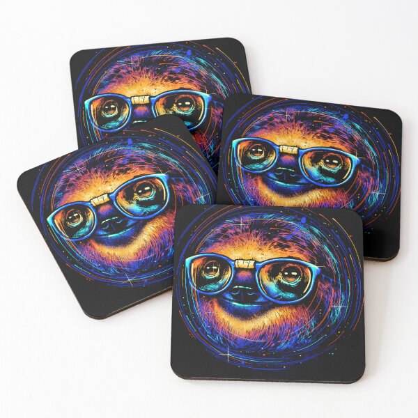 Item preview, Cool Neon Sloth with Glasses designed and sold by CuthbertDerrick.