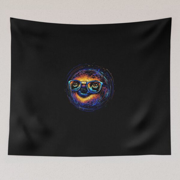 Item preview, Cool Neon Sloth with Glasses designed and sold by CuthbertDerrick.