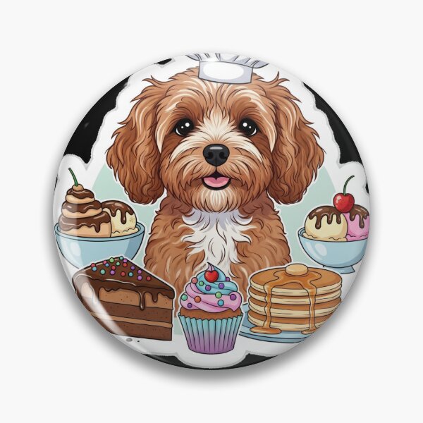 Item preview, Kawaii Cavapoo Dessert Lover Baker designed and sold by toppopin.