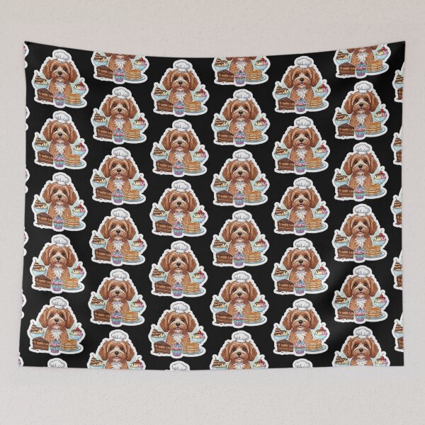 Item preview, Kawaii Cavapoo Dessert Lover Baker designed and sold by toppopin.
