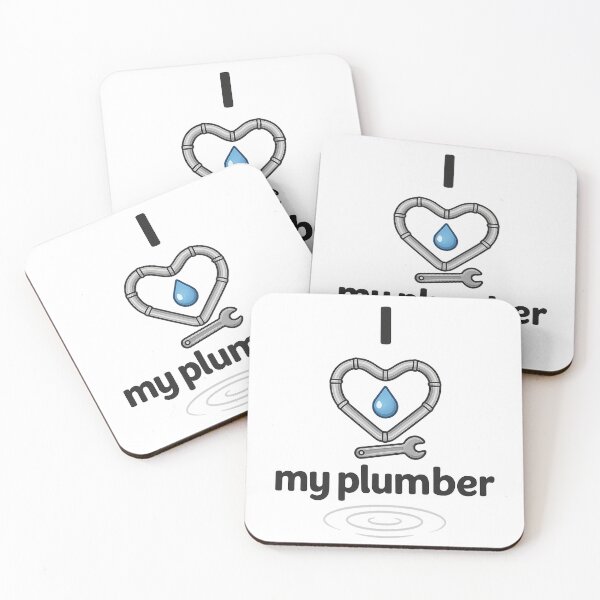 Item preview, I Heart My Plumber – Funny Plumbing Love Design designed and sold by turtlemaid.