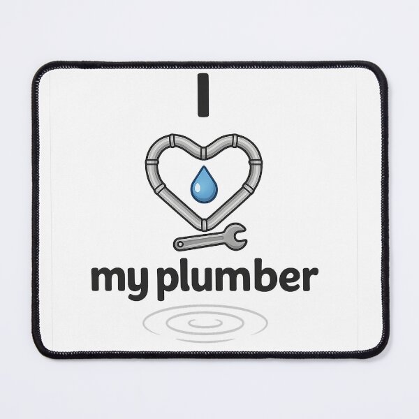Item preview, I Heart My Plumber – Funny Plumbing Love Design designed and sold by turtlemaid.