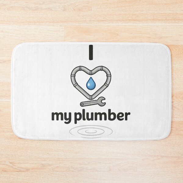 Item preview, I Heart My Plumber – Funny Plumbing Love Design designed and sold by turtlemaid.