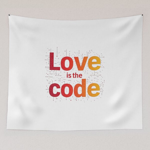 Item preview, Love Is The Code designed and sold by JusRight TT.