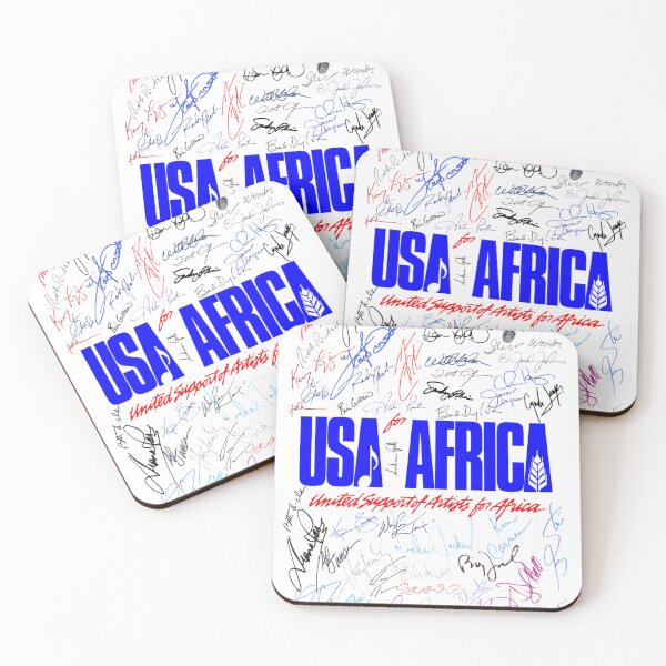 Item preview, Usa For Africa Blue Signatures designed and sold by DebbieYuchniuk.