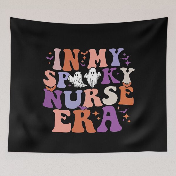 Item preview, In My Spooky Nurse Era Shirt – Cute Ghost Halloween Nurse designed and sold by Alluka Brand.