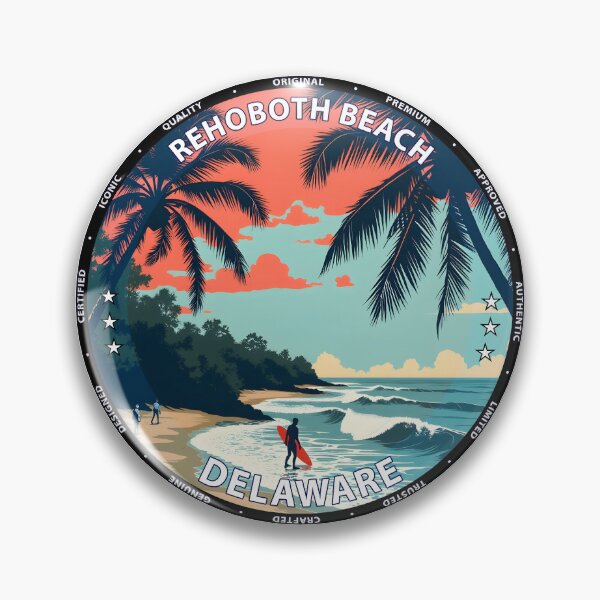 Item preview, Rehoboth Beach – Delaware USA - Surf lifestyle charming coastal waves designed and sold by inkNext.