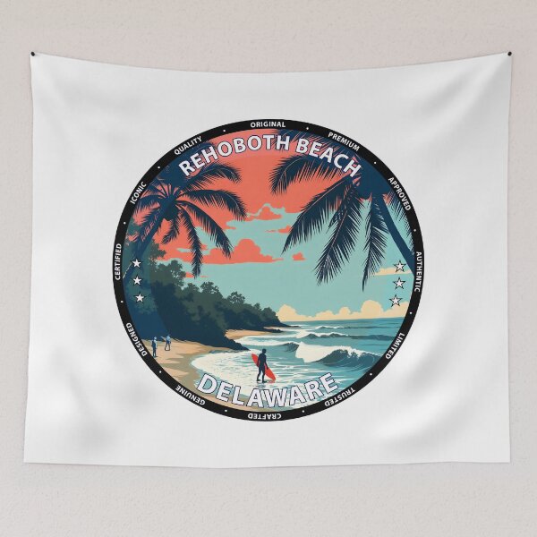 Item preview, Rehoboth Beach – Delaware USA - Surf lifestyle charming coastal waves designed and sold by inkNext.