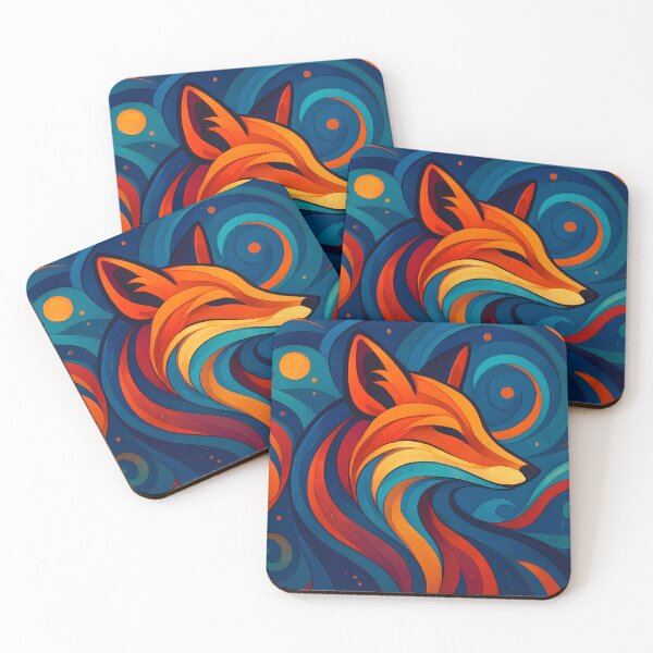 Item preview, Abstract Fox Spirit – Colourful Wildlife designed and sold by mrrichard515.