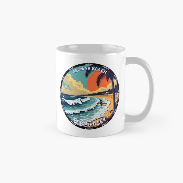 Item preview, Belmar Beach – New Jersey USA - Surf lifestyle lively Atlantic waves designed and sold by inkNext.