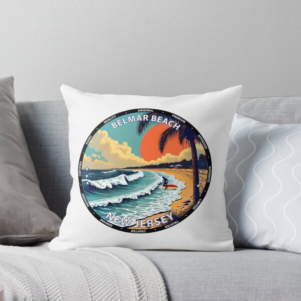 Item preview, Belmar Beach – New Jersey USA - Surf lifestyle lively Atlantic waves designed and sold by inkNext.