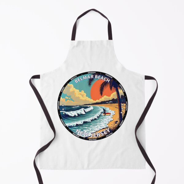 Item preview, Belmar Beach – New Jersey USA - Surf lifestyle lively Atlantic waves designed and sold by inkNext.