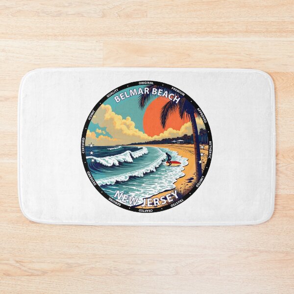 Item preview, Belmar Beach – New Jersey USA - Surf lifestyle lively Atlantic waves designed and sold by inkNext.
