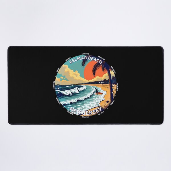 Item preview, Belmar Beach – New Jersey USA - Surf lifestyle lively Atlantic waves designed and sold by inkNext.