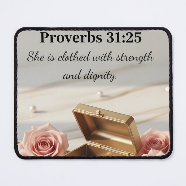 Item preview, Proverbs 31:25 She Is Clothed With Strength and Dignity Wall Art designed and sold by Sandydesign.
