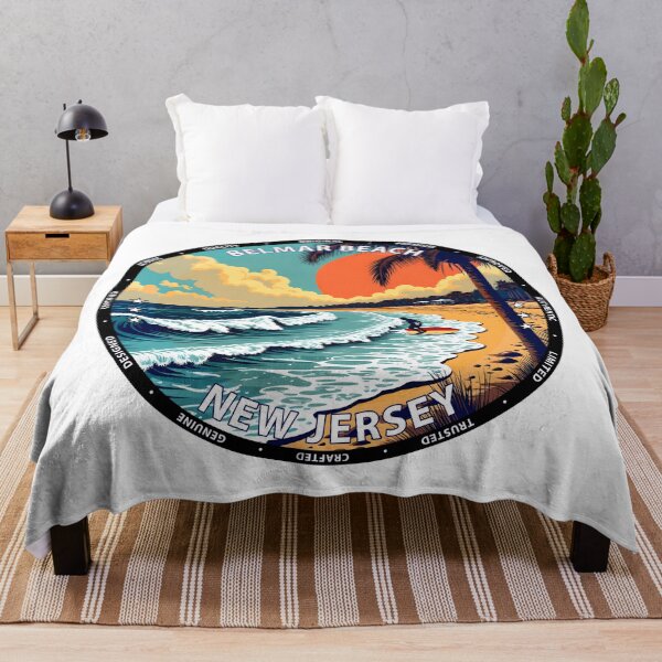 Item preview, Belmar Beach – New Jersey USA - Surf lifestyle lively Atlantic waves designed and sold by inkNext.