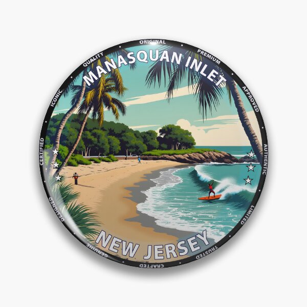 Item preview, Manasquan Inlet – New Jersey USA - Surf lifestyle consistent inlet waves designed and sold by inkNext.