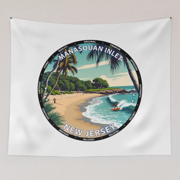 Item preview, Manasquan Inlet – New Jersey USA - Surf lifestyle consistent inlet waves designed and sold by inkNext.