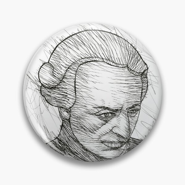 Item preview, IMMANUEL KANT ink portrait .3 designed and sold by lautir.