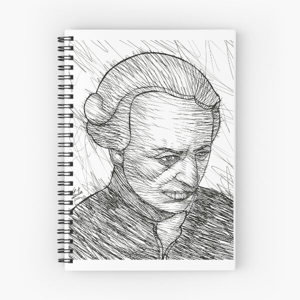Item preview, IMMANUEL KANT ink portrait .3 designed and sold by lautir.