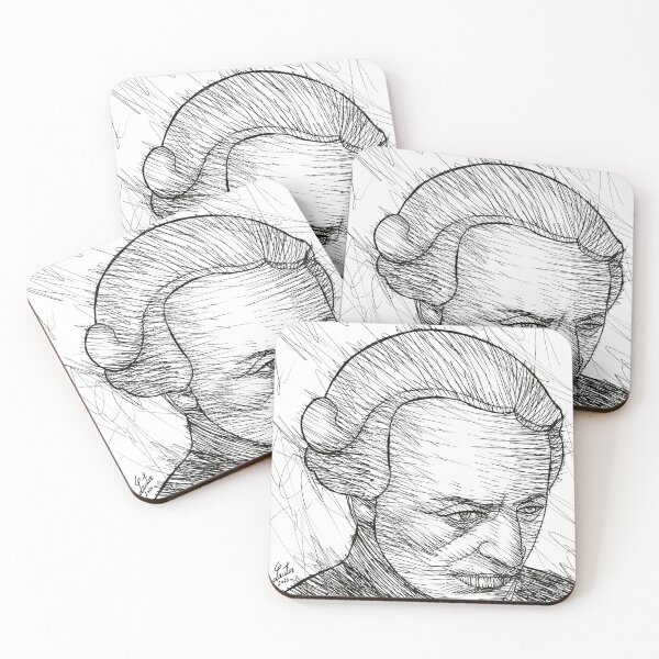 Item preview, IMMANUEL KANT ink portrait .3 designed and sold by lautir.