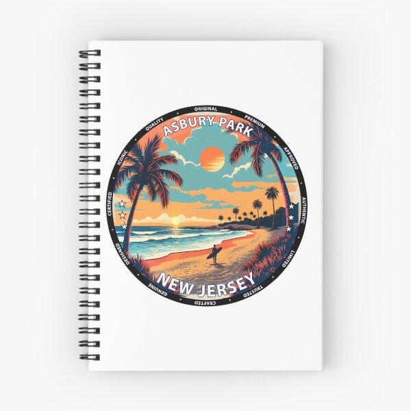 Item preview, Asbury Park – New Jersey USA - Surf lifestyle iconic boardwalk waves designed and sold by inkNext.
