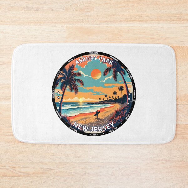 Item preview, Asbury Park – New Jersey USA - Surf lifestyle iconic boardwalk waves designed and sold by inkNext.