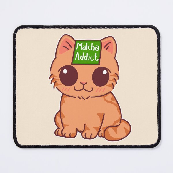Item preview, Matcha Addict Cute Tabby Cat designed and sold by BGMeYou.