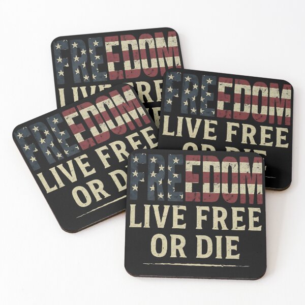 Item preview, FREEDOM live free or die USA  designed and sold by GracefulPODshop.