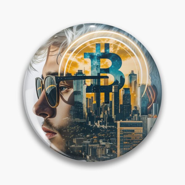 Item preview, Bitcoin City Vision | Futuristic Crypto Art Design designed and sold by JNBR-std.