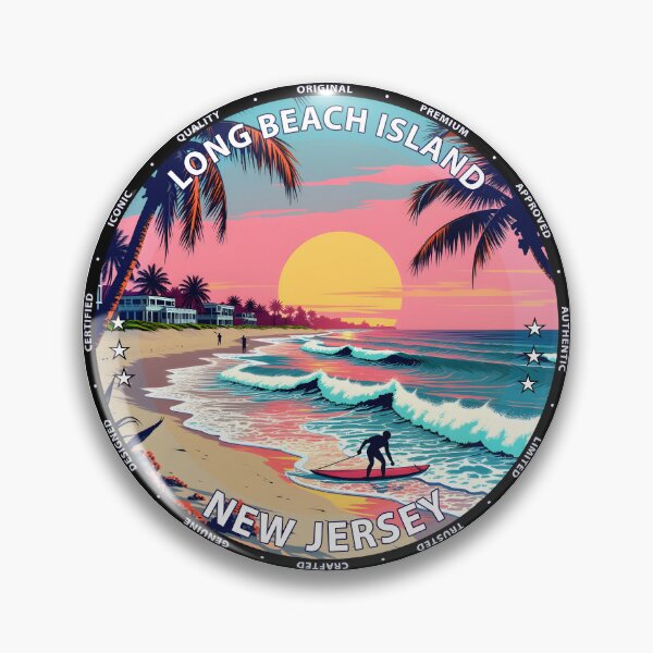 Item preview, Long Beach Island – New Jersey USA - Surf lifestyle sandy Atlantic waves designed and sold by inkNext.