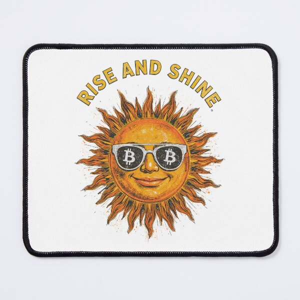 Item preview, Rise and Shine Bitcoin Sun – Vintage Crypto Art Design designed and sold by JNBR-std.