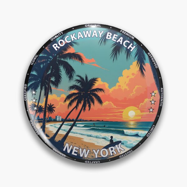 Item preview, Rockaway Beach – New York USA - Surf lifestyle urban waves designed and sold by inkNext.
