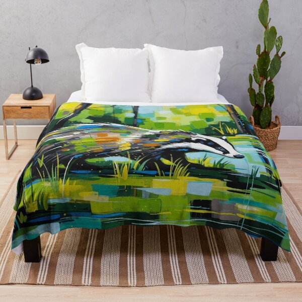 Item preview, Abstract Woodland Badger designed and sold by mrrichard515.