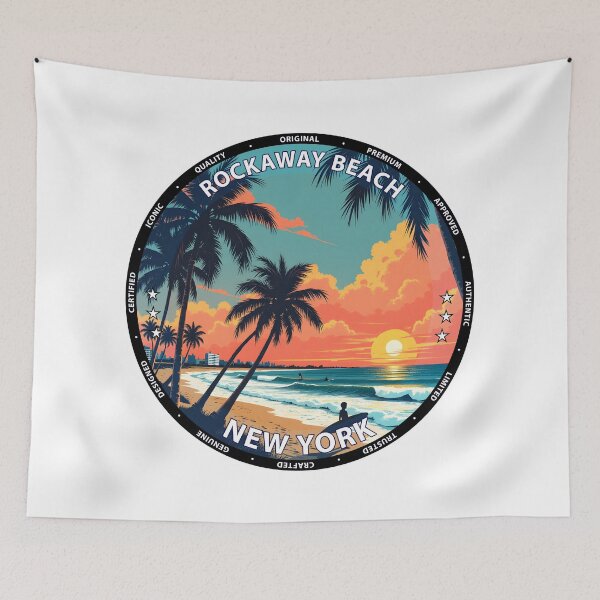 Item preview, Rockaway Beach – New York USA - Surf lifestyle urban waves designed and sold by inkNext.