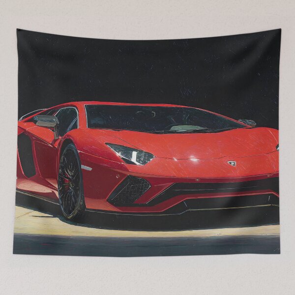 Item preview, Lamborghini LP780-4 Ultimae Wall Decor – Vibrant Supercar Pop Art Print designed and sold by AutoPopStudio.