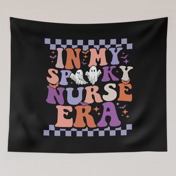 Item preview, In My Spooky Nurse Era Shirt – Cute Ghost Halloween Nurse designed and sold by Alluka Brand.