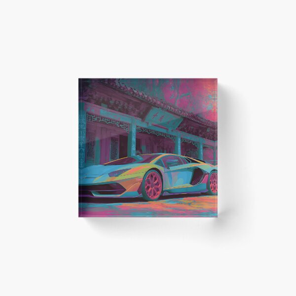 Item preview, Lamborghini LP780-4 Ultimae Poster – Exotic Sports Car Wall Art designed and sold by AutoPopStudio.